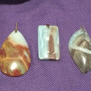 Handmade Pendants - Sterling and Amazonite- High Polish or Carved 1/24 or 3/48